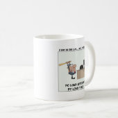 Mug Le programmeur fâché frappe l'ordinateur (Devant droit)