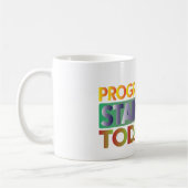 Mug Le progrès commence aujourd'hui (Gauche)