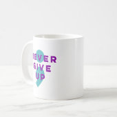 Mug Le projet Semicolon n'abandonne jamais la préventi (Devant gauche)