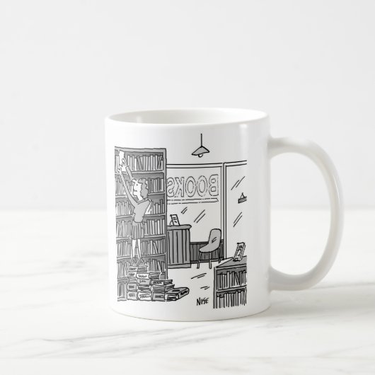 Mug Le propriétaire de la librairie fait des marches a (Droite)