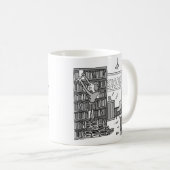 Mug Le propriétaire de librairie fait des pas à partir (Devant droit)