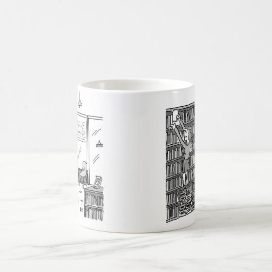 Mug Le propriétaire de librairie fait des pas à partir (Centre)