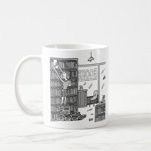 Mug Le propriétaire de librairie fait des pas à partir (Gauche)