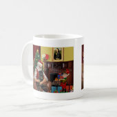 Mug Le Pug noir du Père Noël (Devant gauche)