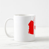 Mug Le Québec dans le drapeau du Canada, carte (Gauche)