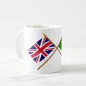Mug Le R-U et les drapeaux croisés par Brésil (Devant gauche)
