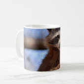 Mug Le raton laveur drôle le collant est langue (Devant gauche)