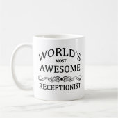 Mug Le réceptionniste le plus impressionnant du monde (Gauche)