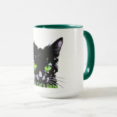 Mug Le Regard du Chat Noir (Devant droit)