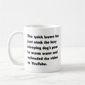 Mug Le Renard Brun Rapide Vient de Coller... T-Shirt P (Gauche)
