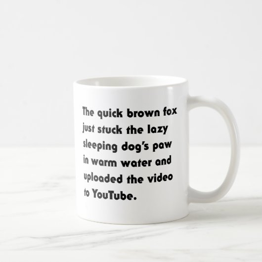 Mug Le Renard Brun Rapide Vient de Coller... T-Shirt P (Droite)