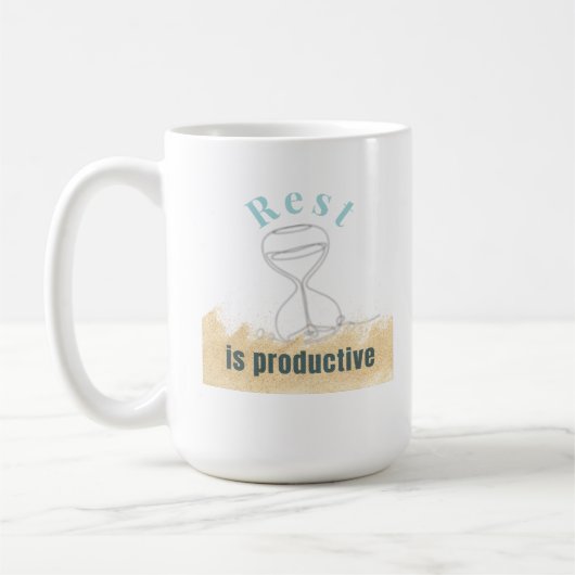 Mug Le repos est productif - Mini de sensibilisation à (Gauche)
