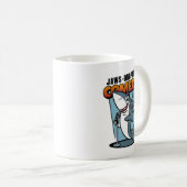 Mug Le requin comédien aux mâchoires abandonnant le cl (Devant droit)