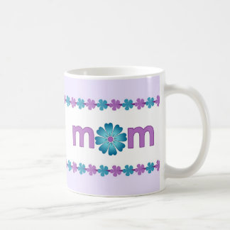 Mug Le ressort pourpre du jour de mère fleurit la
