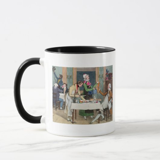 Mug Le Restaurant, pub. par Rodwell et Martin, 1820 (c (Gauche)