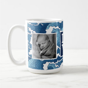 Mug Le résumé ondule l'AMOUR de avec des photos