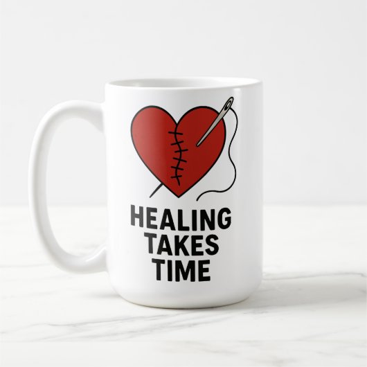 Mug Le Rétablissement Prend du Temps Soutien pour la S (Gauche)