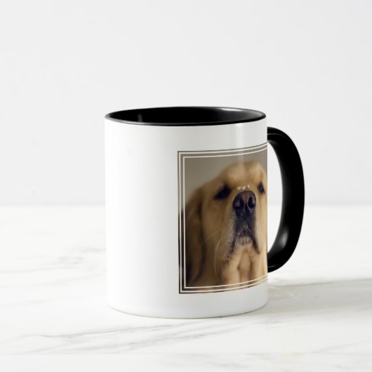 Mug Le Retriever balancer le nez (Devant droit)