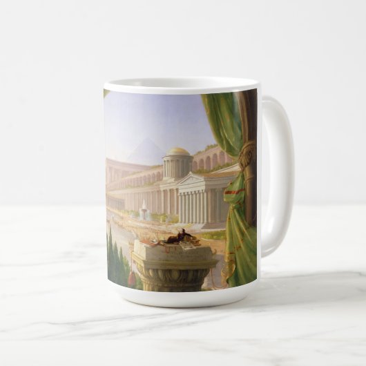 Mug Le rêve de l'architecte (par Thomas Cole) (Devant droit)