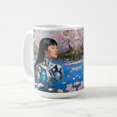 Mug "Le rêve numérique de l’eau" - Un portrait numériq (Devant gauche)