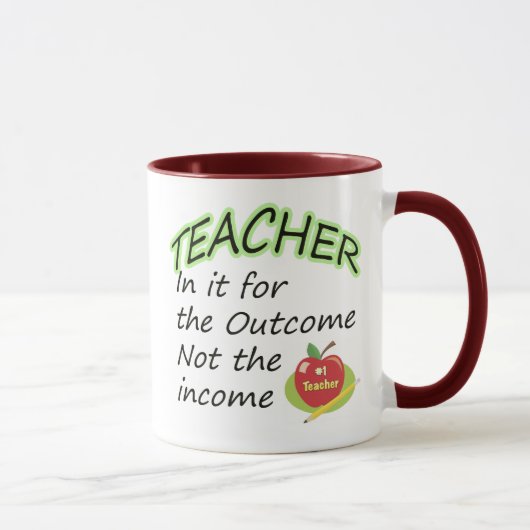 Mug Le revenu du professeur (Droite)