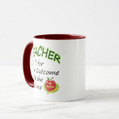 Mug Le revenu du professeur (Devant gauche)