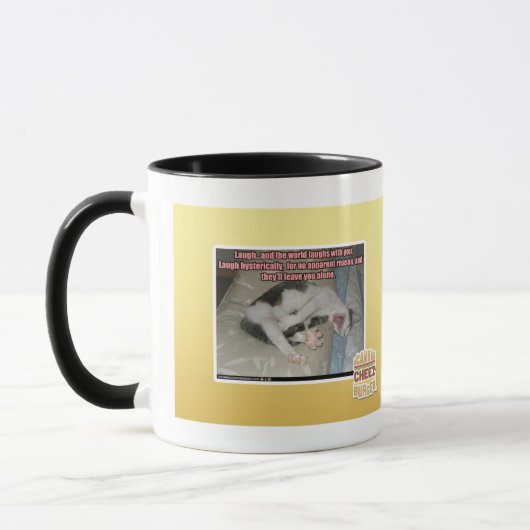 Mug Le rire et le monde rit avec vous (Gauche)