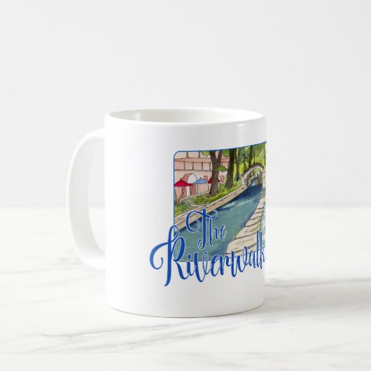 Mug Le Riverwalk, San Antonio, Texas (Devant gauche)