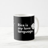 Mug Le riz est ma langue d'amour (Devant droit)