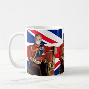 Mug Le roi Charles Blown White Buble chewing Drapeau b
