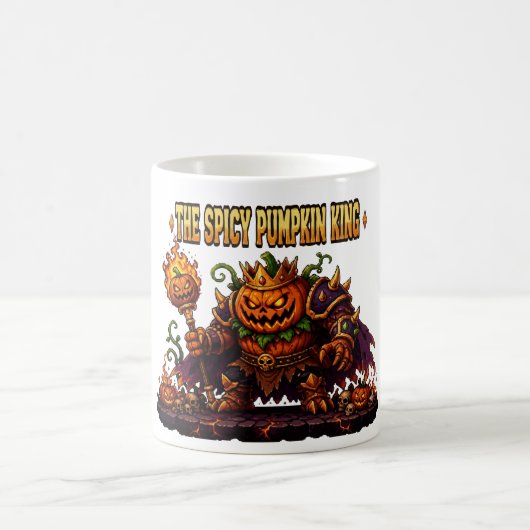 Mug Le roi citrouille épicé d'Halloween Art (Centre)