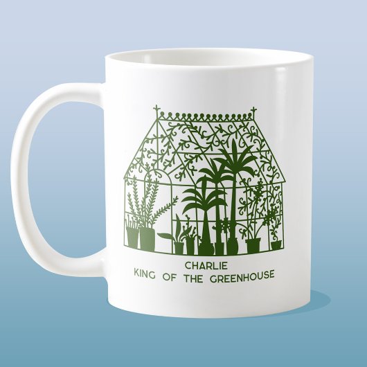 Mug Le roi de la serre Jardinage personnalisé