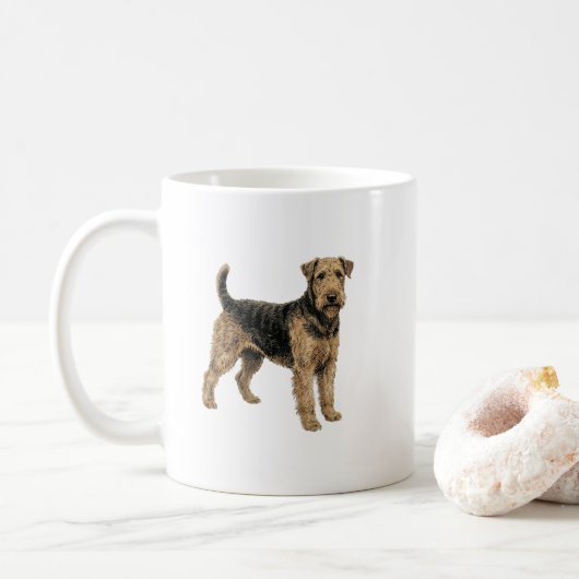 Mug Le Roi des Terriers – Esprit Airedale Art (Avec donut)