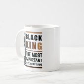 Mug Le Roi Noir La Pièce La Plus Importante Dans Le Je (Devant gauche)