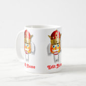 Mug Le Roi With Gold Crown de casse-noix de Noël (Devant gauche)