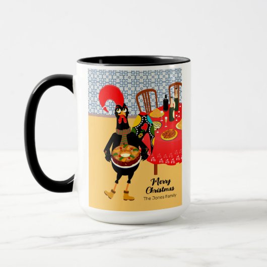 Mug Le Rooster Portugais aime le gâteau du roi (Gauche)