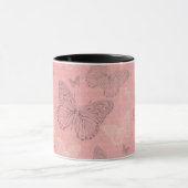 Mug Le rose de papillon (Centre)