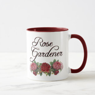 Mug Le rose Gardener dit avec des Roses