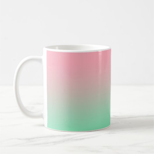 Mug Le rose pastel et le vert pâle devraient toujours (Gauche)
