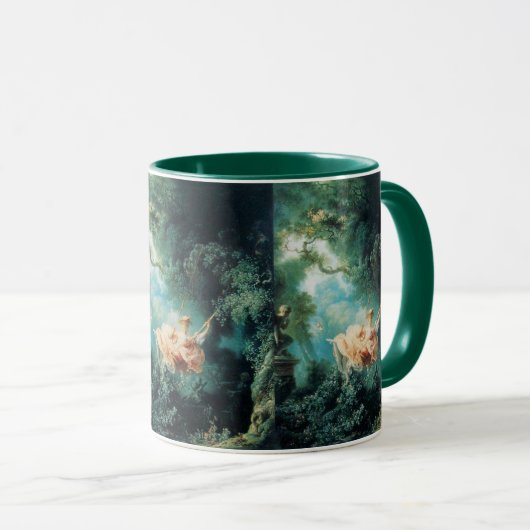 Mug LE rose vert SWING (Devant droit)
