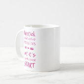 Mug Le rouge à lèvres ne peut pas résoudre des (Devant gauche)