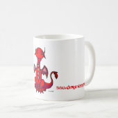 Mug Le rouge, dragons sont chaud ! (Devant droit)
