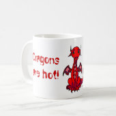 Mug Le rouge, dragons sont chaud ! (Devant gauche)