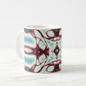 Mug Le rouge tourbillonne art abstrait (Devant gauche)