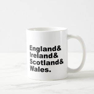 Mug Le Royaume-Uni Angleterre Irlande Ecosse Pays de