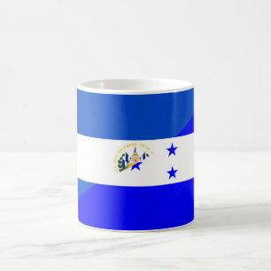 Mug le salvador honduras demi drapeau symbole pays