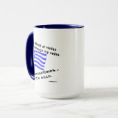 Mug Le sang de la Grèce coule parfois dans les veines (Devant gauche)