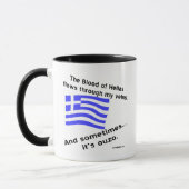 Mug Le sang de la Grèce coule parfois dans les veines (Gauche)