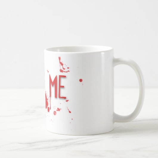 Mug Le sang vrai "me mordent " (Droite)