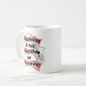 Mug Le saxophone est le lard de la musique (Devant gauche)
